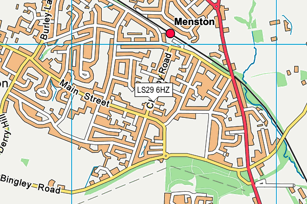 LS29 6HZ map - OS VectorMap District (Ordnance Survey)