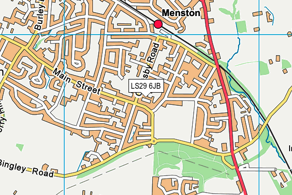 LS29 6JB map - OS VectorMap District (Ordnance Survey)