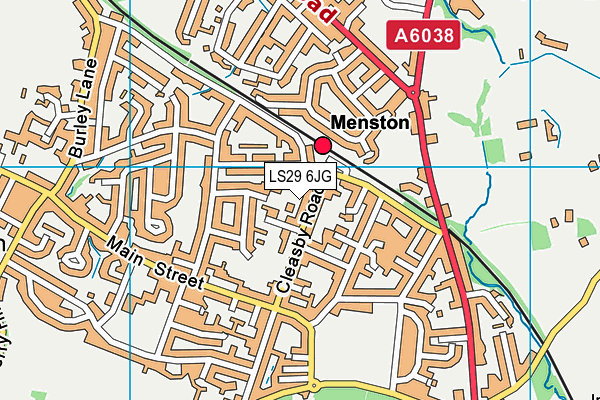 LS29 6JG map - OS VectorMap District (Ordnance Survey)