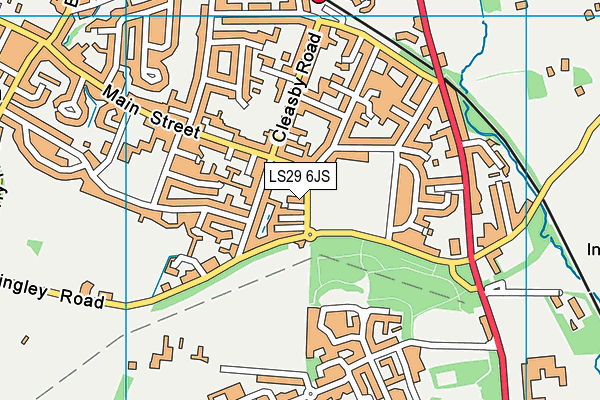 LS29 6JS map - OS VectorMap District (Ordnance Survey)