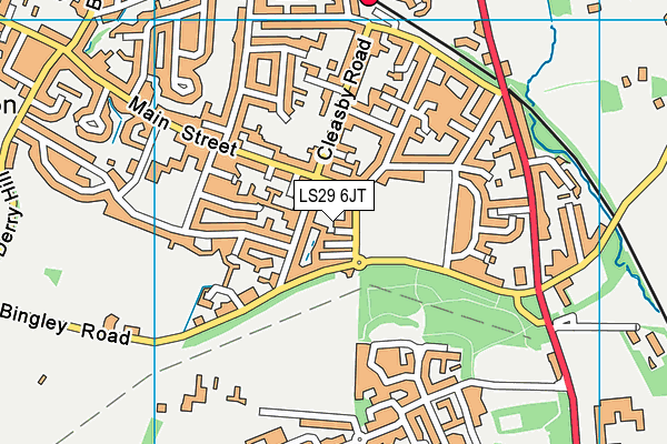 LS29 6JT map - OS VectorMap District (Ordnance Survey)