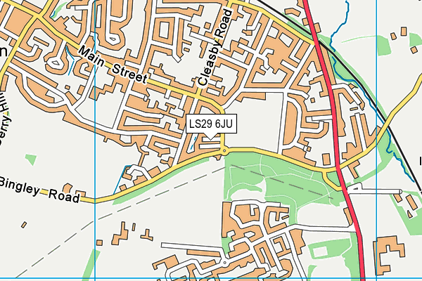 LS29 6JU map - OS VectorMap District (Ordnance Survey)