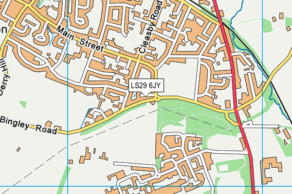 LS29 6JY map - OS VectorMap District (Ordnance Survey)