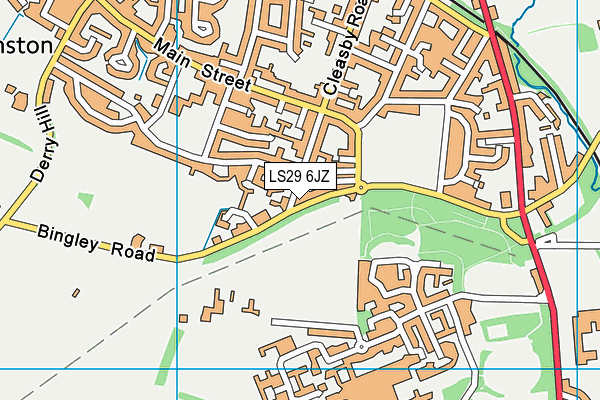 LS29 6JZ map - OS VectorMap District (Ordnance Survey)