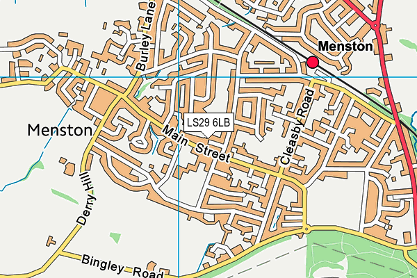 LS29 6LB map - OS VectorMap District (Ordnance Survey)