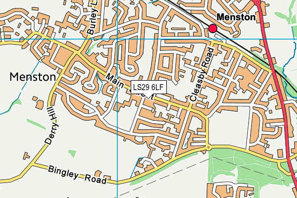 LS29 6LF map - OS VectorMap District (Ordnance Survey)