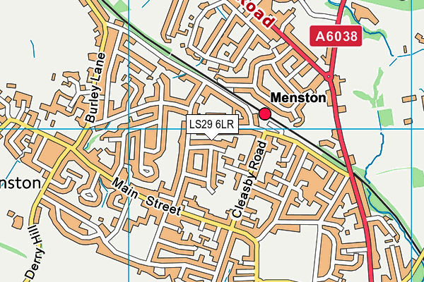 LS29 6LR map - OS VectorMap District (Ordnance Survey)