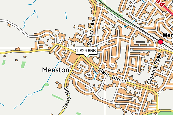 LS29 6NB map - OS VectorMap District (Ordnance Survey)