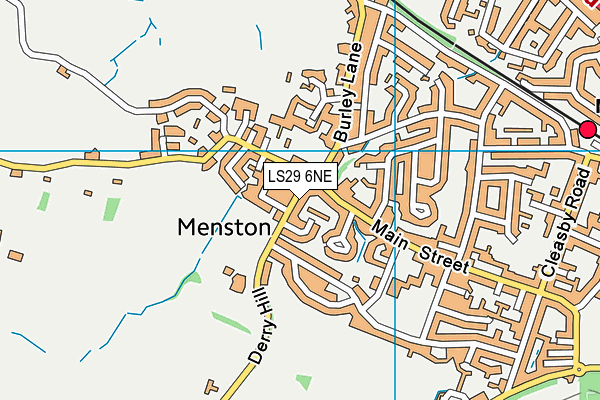 LS29 6NE map - OS VectorMap District (Ordnance Survey)