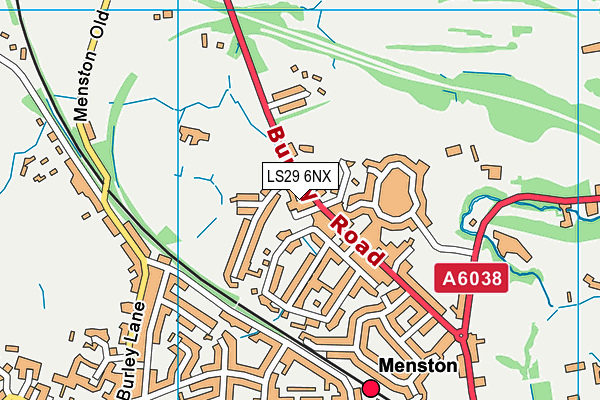 LS29 6NX map - OS VectorMap District (Ordnance Survey)