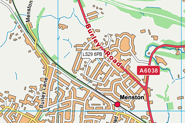 LS29 6PB map - OS VectorMap District (Ordnance Survey)