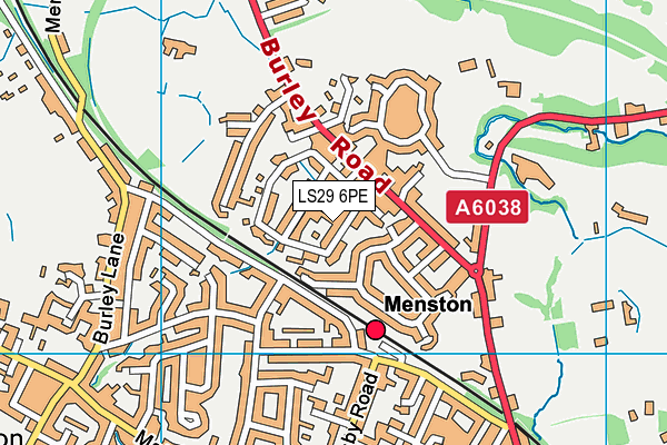 LS29 6PE map - OS VectorMap District (Ordnance Survey)