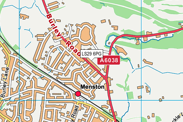 LS29 6PG map - OS VectorMap District (Ordnance Survey)
