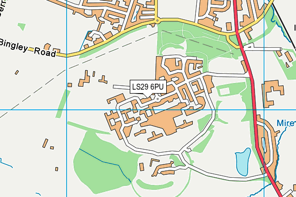 LS29 6PU map - OS VectorMap District (Ordnance Survey)