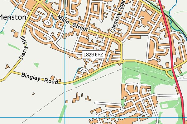LS29 6PZ map - OS VectorMap District (Ordnance Survey)