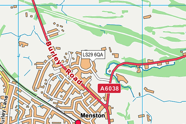 LS29 6QA map - OS VectorMap District (Ordnance Survey)