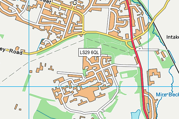 LS29 6QL map - OS VectorMap District (Ordnance Survey)