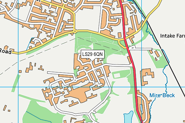 LS29 6QN map - OS VectorMap District (Ordnance Survey)
