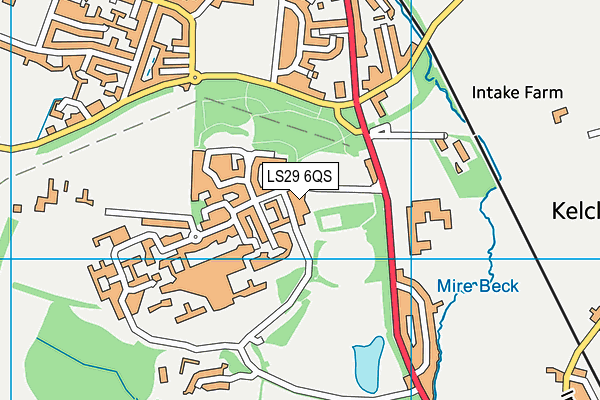 LS29 6QS map - OS VectorMap District (Ordnance Survey)