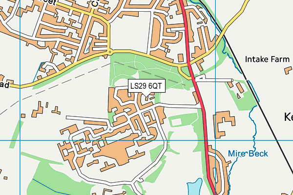 LS29 6QT map - OS VectorMap District (Ordnance Survey)
