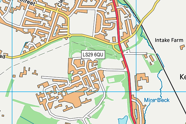 LS29 6QU map - OS VectorMap District (Ordnance Survey)