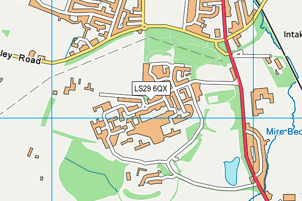 LS29 6QX map - OS VectorMap District (Ordnance Survey)