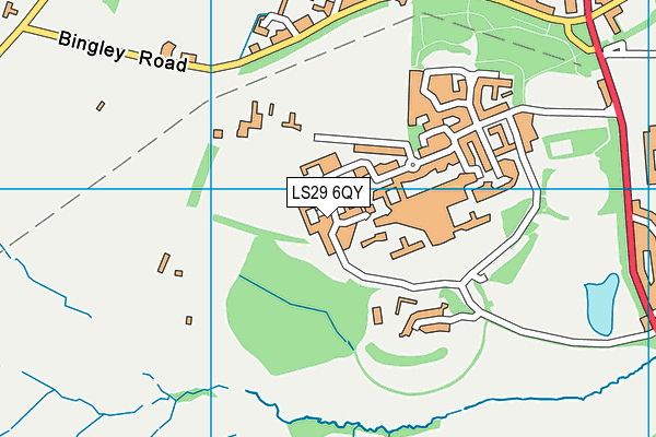LS29 6QY map - OS VectorMap District (Ordnance Survey)