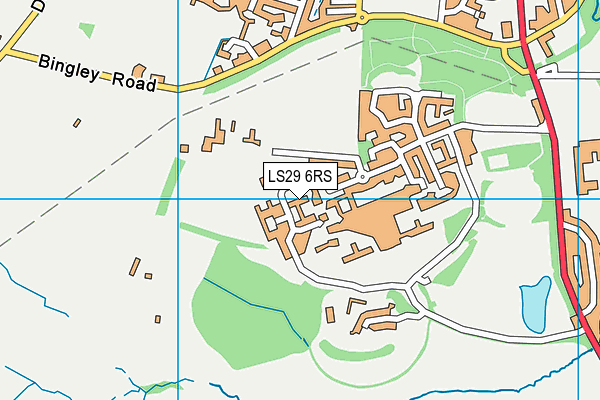 LS29 6RS map - OS VectorMap District (Ordnance Survey)