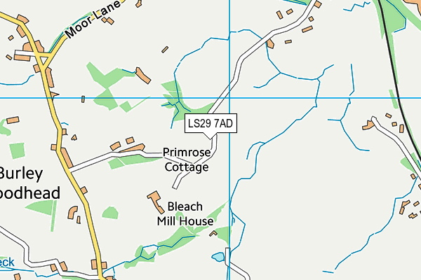 LS29 7AD map - OS VectorMap District (Ordnance Survey)