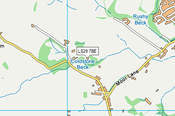 LS29 7BE map - OS VectorMap District (Ordnance Survey)
