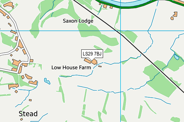 LS29 7BJ map - OS VectorMap District (Ordnance Survey)