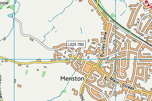 LS29 7BS map - OS VectorMap District (Ordnance Survey)