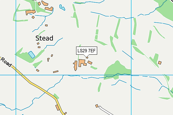 LS29 7EF map - OS VectorMap District (Ordnance Survey)