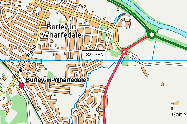 LS29 7EN map - OS VectorMap District (Ordnance Survey)