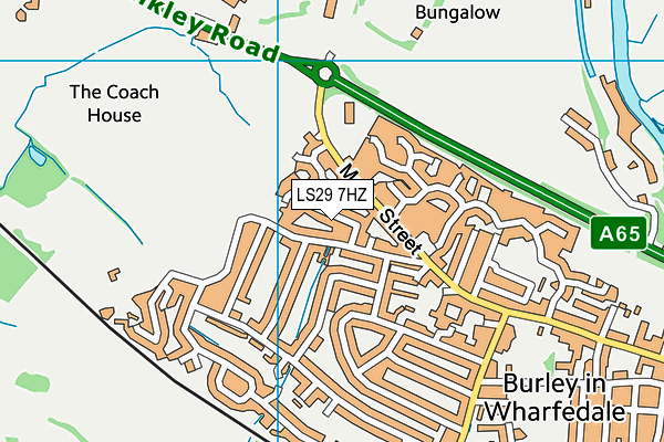 LS29 7HZ map - OS VectorMap District (Ordnance Survey)