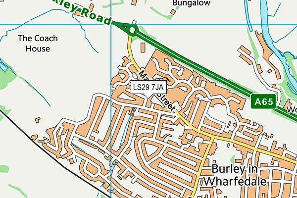 LS29 7JA map - OS VectorMap District (Ordnance Survey)