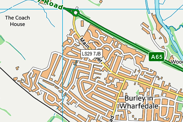 LS29 7JB map - OS VectorMap District (Ordnance Survey)