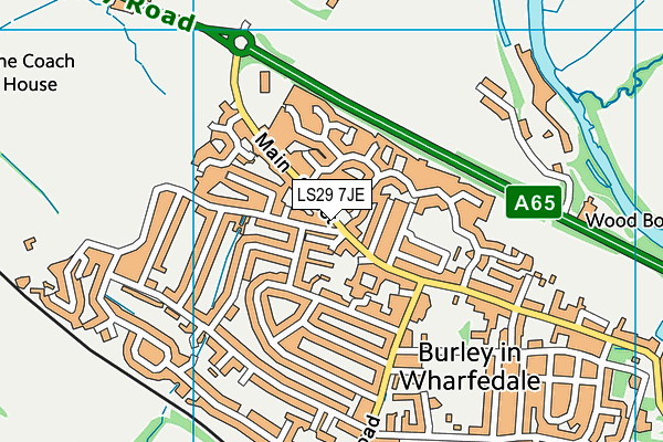 LS29 7JE map - OS VectorMap District (Ordnance Survey)