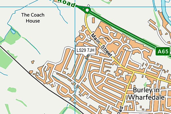 LS29 7JH map - OS VectorMap District (Ordnance Survey)