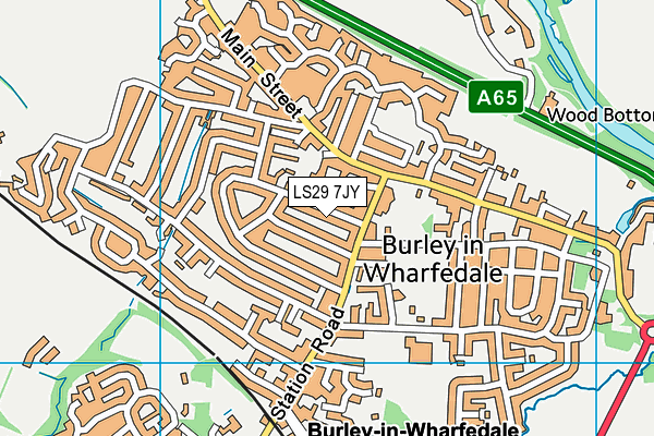 LS29 7JY map - OS VectorMap District (Ordnance Survey)