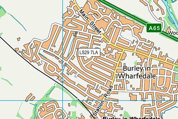 LS29 7LA map - OS VectorMap District (Ordnance Survey)