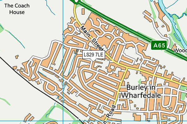 LS29 7LE map - OS VectorMap District (Ordnance Survey)