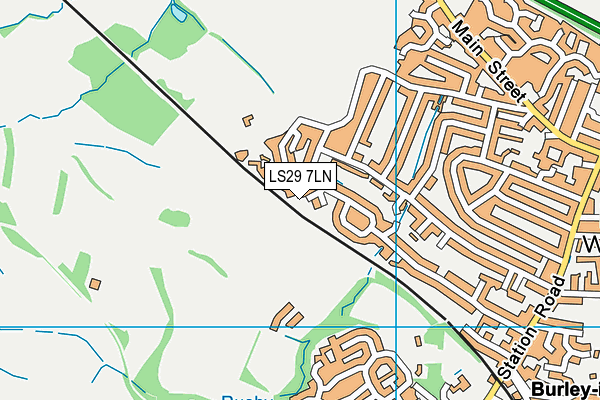LS29 7LN map - OS VectorMap District (Ordnance Survey)