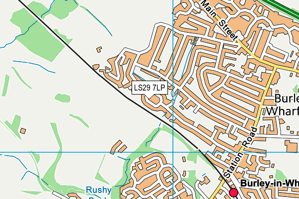 LS29 7LP map - OS VectorMap District (Ordnance Survey)