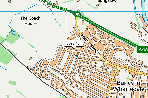 LS29 7LT map - OS VectorMap District (Ordnance Survey)