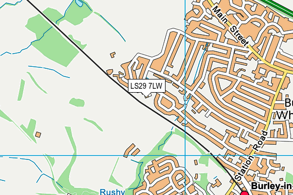 LS29 7LW map - OS VectorMap District (Ordnance Survey)