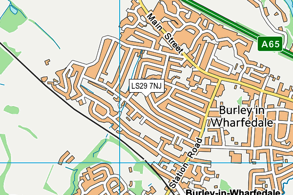 LS29 7NJ map - OS VectorMap District (Ordnance Survey)