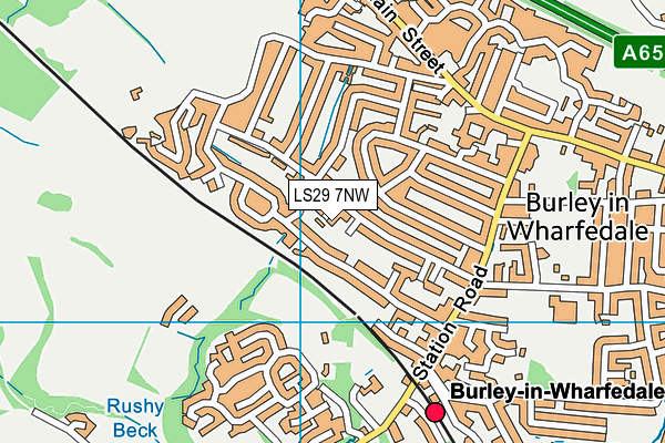LS29 7NW map - OS VectorMap District (Ordnance Survey)