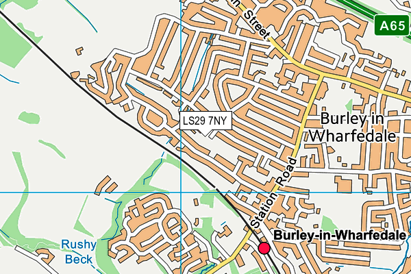 LS29 7NY map - OS VectorMap District (Ordnance Survey)