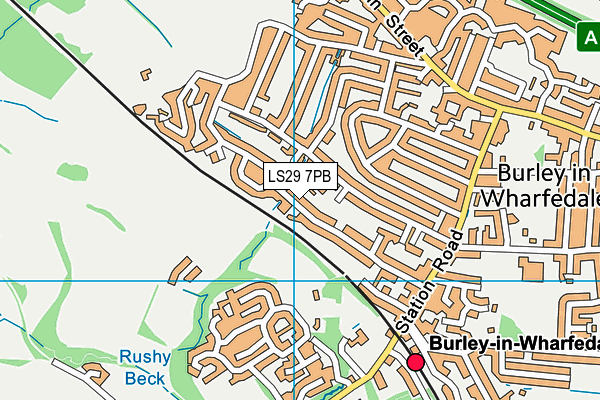 LS29 7PB map - OS VectorMap District (Ordnance Survey)